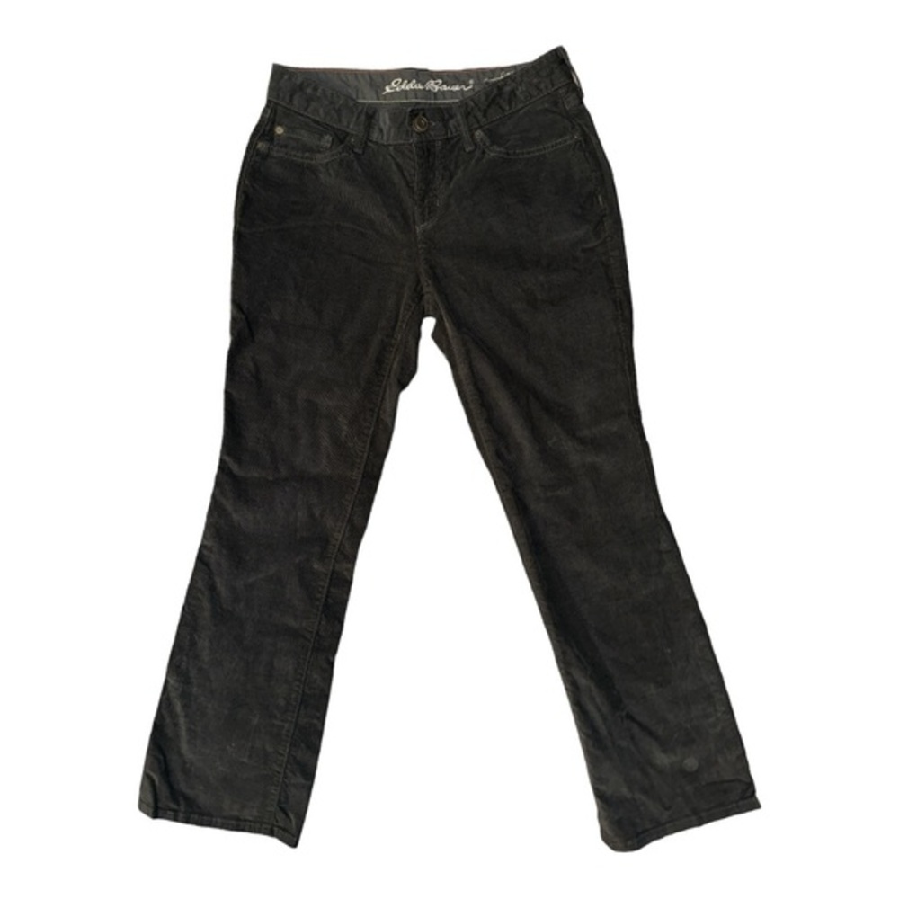 Eddie Bauer Curvy Bootcut Corduroy Pants Gray Women’s 2 Petite